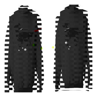 Golden Retriever Puppy Dog Plays Yellow Tennis Ball Fetch Sweatshirt - Monsterry