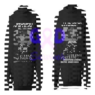By The Grace God I'm A Survivor Domestic Violence Survivor Sweatshirt - Monsterry
