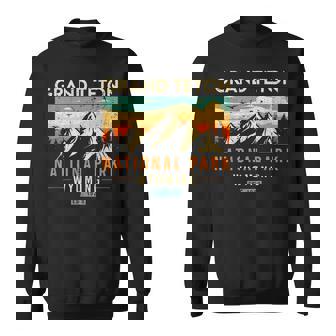 Grand Teton Est 1929 Wyoming Vintage Retro National Park Sweatshirt - Thegiftio UK