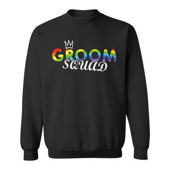 Groom Squad Regenbogen-Flagge Pride Lgbtq Hochzeit Party Stolz Sweatshirt - Geschenkecke