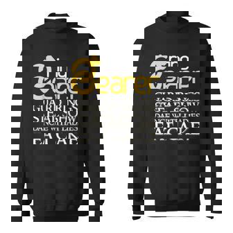 Guard Rings Steal Show Eat Cake Ring Bearer Sweatshirt - Monsterry