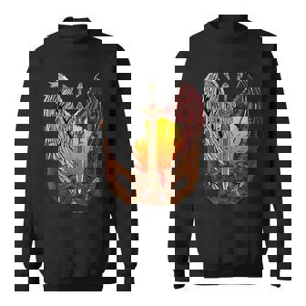 Half Angel Half Devil Good And Evil Fallen Angel Sweatshirt - Monsterry