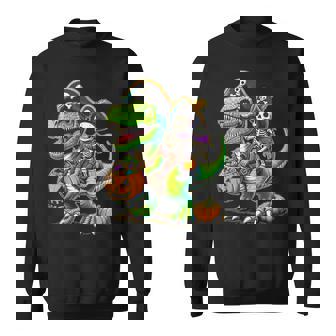 Halloween T Rex Dinosaur Pirate Boys Trick Treat Sweatshirt | Seseable UK