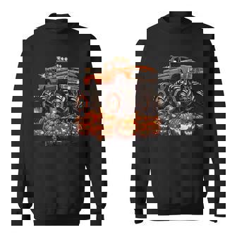 Halloween Monster Truck Boys Pumpkin Halloween Sweatshirt | Seseable UK