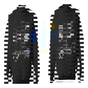 Halloween Policeman Costume Halloween Police Officer Costume Sweatshirt - Monsterry