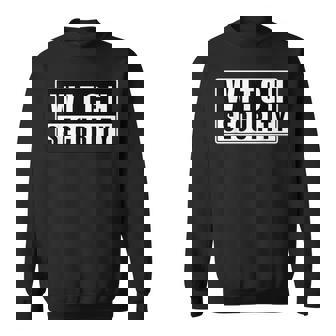 Halloween Witch Security Dad Mom Daughter Adult Easy Costume Sweatshirt - Monsterry