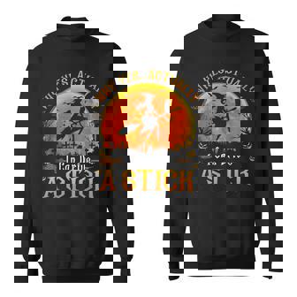 Halloween Witch Why Yes Actually I Can Drive A Stick Sweatshirt | Mazezy