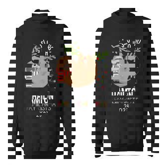 Hamilton Family Name Hamilton Family Christmas Sweatshirt - Monsterry