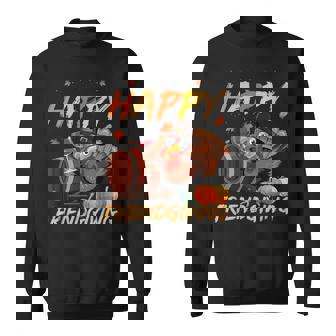 Happy Friendsgiving Turkey Friends Giving Thanksgiving Sweatshirt - Monsterry