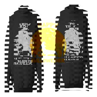 Happy Halloweiner Dachshund Wiener Dog Lover Halloween Sweatshirt - Monsterry