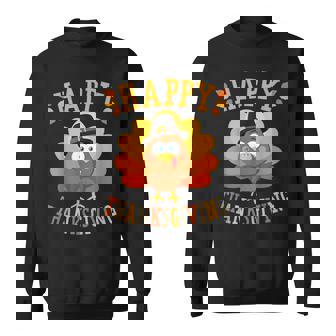 Happy Thanksgiving Coolest Turkey Boy Sweatshirt | Mazezy