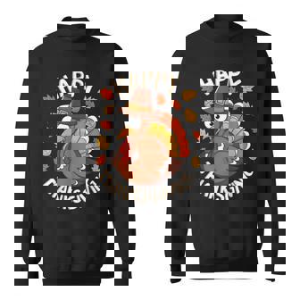 Happy Thanksgiving Turkey Family Dinner Thanksgiving Sweatshirt - Monsterry