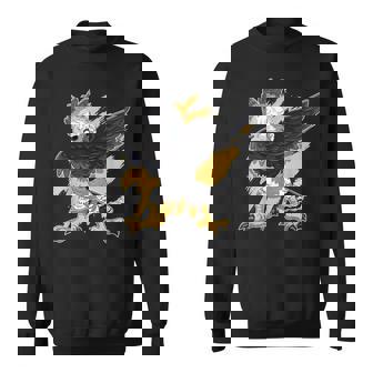 Harpy Eagle Dab Raptor Bird Lover Dabbing Harpy Eagle Sweatshirt - Monsterry