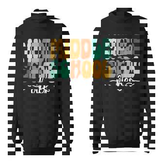 Hello Middle School Vibes Back To School Middle School Squad Sweatshirt - Monsterry