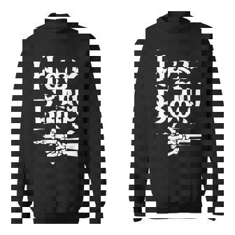He's My Boo Matching Couple Halloween Costume Sweatshirt - Monsterry