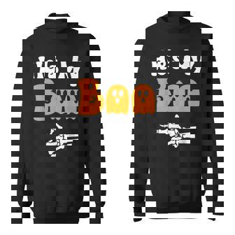 He's My Boo Matching Halloween Pajama Couples He's My Boo Sweatshirt - Monsterry