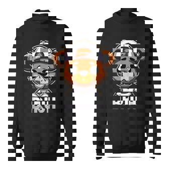 Hip Hop Teddy Bear Bruh Rap Music Sweatshirt - Thegiftio