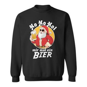 Ho Ho Hol Mir Mal Ein Bier Christmas Father Christmas Sweatshirt - Geschenkecke