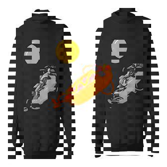 Hot Dog Hotdogs Sausage Frankfurter Wiener Frank Weenie Bun Sweatshirt - Monsterry