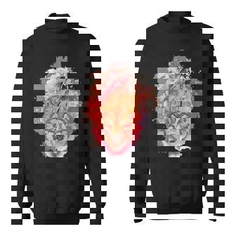 Howling Wolf Head Not Sheep Power Animal Warrior Wolf Sweatshirt - Monsterry