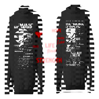 Hypertrophic Cardiomyopathy Raising Awareness HCM Warrior Sweatshirt - Monsterry