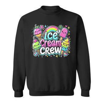 Ice Cream Cone Ice Cream Crew Sweatshirt - Thegiftio UK