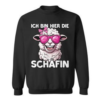 Ich Bin Hier Die Schäffin Sweatshirt - Geschenkecke