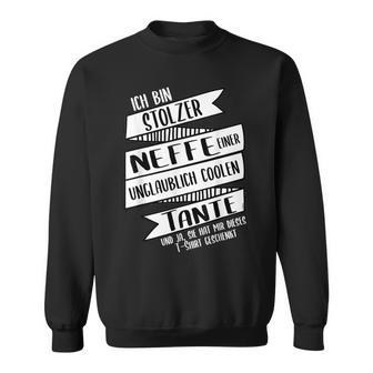 Ich Bin Stolzer Neffe Einer Coole Tante Patentantant Sweatshirt - Geschenkecke