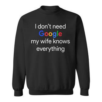 Ich Brauche Google Sweatshirt - Geschenkecke