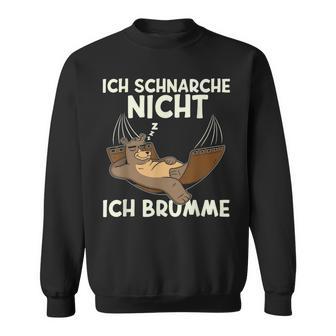 Ich Schnarche Nicht Ich Brumme Sleep Pyjamas Sleep Sweatshirt - Geschenkecke