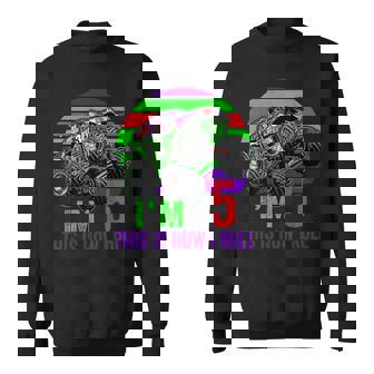 I'm 5 This Is How I Roll Monster Truck Car 5Th Birthday Boys Sweatshirt - Monsterry