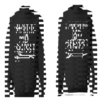 I'm With The Mad Scientist Matching Halloween Costume Sweatshirt - Thegiftio