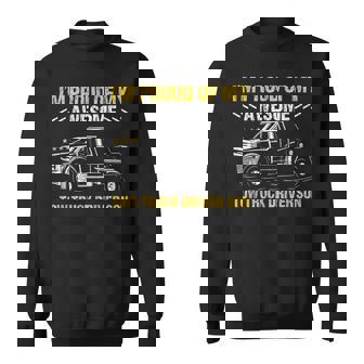 I'm Proud Of My Awesome Truck Driver Son Tow Truck Operator Sweatshirt - Monsterry