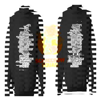 I’M With The Scarecrow Squad Halloween Hilarious Sweatshirt - Thegiftio UK