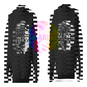 Imagine Fantasy Dragon Retro Tribal Sweatshirt - Seseable