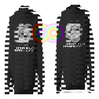 Infinite Love Lgbt Pride Month Lesbian Gays Sweatshirt - Monsterry