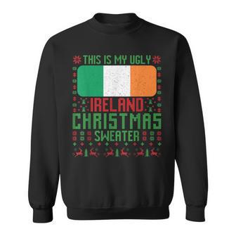 Ireland Ugly Christmas Sweater Ireland Flag For Irish Sweatshirt - Thegiftio UK