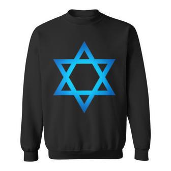 Israel Flag Small Star Of David Judaism Hexagram Symbol Sweatshirt - Geschenkecke