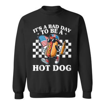 It’S A Bad Day To Be A Hotdog Hot Dog 4Th Of July Sweatshirt - Monsterry CA