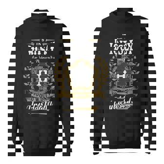 It's A Housley Thing You Wouldn't Understand Personalized Last Name Housley Family Crest Coat Of Arm Sweatshirt - Thegiftio