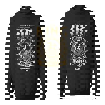 Its A King Thing You Wouldnt Understand Name Vintage Sweatshirt - Thegiftio