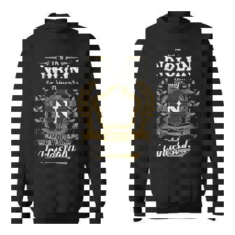 It's A Noblin Thing You Wouldn't Understand Personalized Last Name Noblin Family Crest Coat Of Arm Sweatshirt | Seseable UK