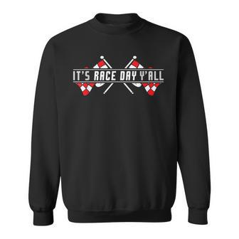 It's Race Day Car Racing Checkered Flag Sport Driver Sweatshirt - Thegiftio UK