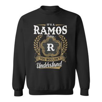 It's A Ramos Thing You Wouldn't Understand Personalized Last Name Ramos Family Crest Coat Of Arm Sweatshirt - Thegiftio UK