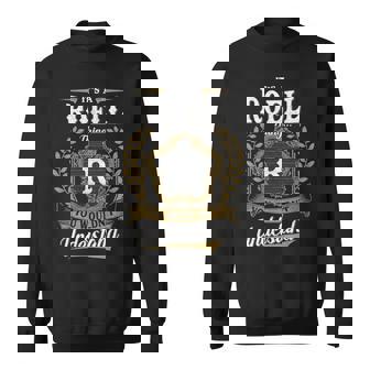 It's A Roell Thing You Wouldn't Understand Personalized Last Name Roell Family Crest Coat Of Arm Sweatshirt - Thegiftio