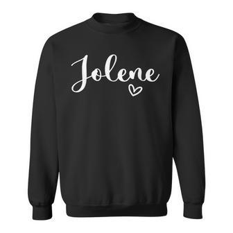 Jolene Personalized Name Heart Sweatshirt - Thegiftio UK