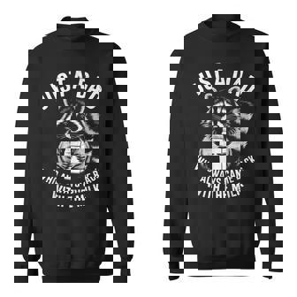 Just A Dad Who Always Came Back With The Milk Fathers Sweatshirt - Thegiftio UK