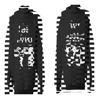 Just Driving V8 Motor Block Engine Bay Pistons Tuning Sweatshirt - Monsterry