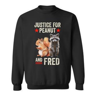Justice For Peanut The Squirrel And Fred The Raccoon 2024 Sweatshirt - Thegiftio UK
