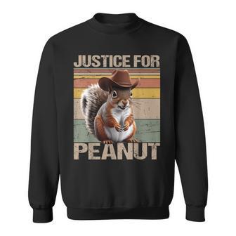Justice For Peanut The Squirrel Retro Vintage Sweatshirt - Thegiftio UK